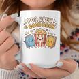 Pop Open A Good Book For School Librarian Popcorn Graphic Print Coffee Mug Unique Gifts