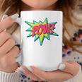 Pow Retro Comic Book Art Superhero Bubble Premium Graphic Print Coffee Mug Unique Gifts