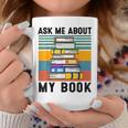 Published Author TShirt Ask Me About My Book Writer Graphic Print Coffee Mug Unique Gifts