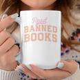 Read Banned Books Retro Varsity Aesthetic Reading Graphic Print Coffee Mug Unique Gifts