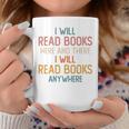 I Read Books Anywhere I Love Heart Books Bookworm Graphic Print Coffee Mug Unique Gifts