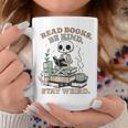 Read Books Be Kind Stay Weird Skeleton Reading Book Lover Graphic Print Coffee Mug Unique Gifts