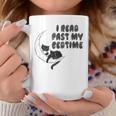 I Read Past My Bedtime Reading Cat Book Lover Graphic Print Coffee Mug Unique Gifts