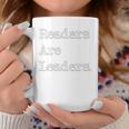 Readers Are Leaders Books Reading Librarian Graphic Print Coffee Mug Unique Gifts