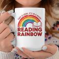 Reading Book Rainbow Literacy Learning Premium Tri-Blend Graphic Print Coffee Mug Unique Gifts