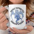 Reading Easily Distracted By Dragons & Books Lover Bookworm Graphic Print Coffee Mug Unique Gifts
