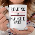 Reading Is My Favorite Sport Book Worms Premium Tri-Blend Graphic Print Coffee Mug Unique Gifts