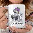 Reading Rocks Literacy Coach Library Books Squad Graphic Print Coffee Mug Unique Gifts