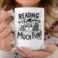 Reading Is Snow Much Fun Winter Bookworm Loves Reading Book Graphic Print Coffee Mug Unique Gifts