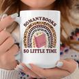 Reading-TShirt So Many Books Little Time Bookworm Teacher Graphic Print Coffee Mug Unique Gifts