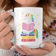 Reading Unicorn Cute Book Lover Bookworm Women Girls Graphic Print Coffee Mug Unique Gifts