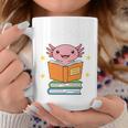 Readsalot Axolotl Reading Kids Book Lover Librarian Premium Tri-Blend Graphic Print Coffee Mug Unique Gifts