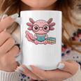 Readsalotl Axolotl Reading Cute Book Lover Bookworm Premium Tri-Blend Graphic Print Coffee Mug Unique Gifts
