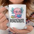 Readsolotl Cute Axolotl Reading Book Kawaii Pink Aesthetic Graphic Print Coffee Mug Unique Gifts Readsolotl Cute Axolotl Reading Book Kawaii Pink Aesthetic Graphic Print Coffee Mug Unique Gifts