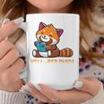 Well Red Panda Shirt Bookworm Reading Books Panda Graphic Print Coffee Mug Unique Gifts