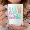 Retro ASK ME About MY BOOK Published Author Event Vibes Graphic Print Coffee Mug Unique Gifts