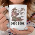 Saddle Up With A Good Book Western Reading Graphic Print Coffee Mug Unique Gifts