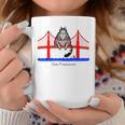 San Francisco Cat Golden Gate Bridge Book Lover Vintage Graphic Print Coffee Mug Unique Gifts