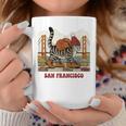 San Francisco Cat Tshirt Golden Gates Bridge Reading Books Graphic Print Coffee Mug Unique Gifts