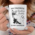 Siamese Cat Reading And Books Graphic Print Coffee Mug Unique Gifts Siamese Cat Reading And Books Graphic Print Coffee Mug Unique Gifts