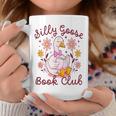 Silly Goose Book Club Reading Girl Graphic Print Coffee Mug Unique Gifts