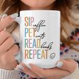 Sip Coffee Pet Cats Read Books Repeat Book Cat Lover Graphic Print Coffee Mug Unique Gifts Sip Coffee Pet Cats Read Books Repeat Book Cat Lover Graphic Print Coffee Mug Unique Gifts