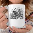 Skeleton Reading Book Floral Bookish Aesthetic Book Lover Graphic Print Coffee Mug Unique Gifts Skeleton Reading Book Floral Bookish Aesthetic Book Lover Graphic Print Coffee Mug Unique Gifts