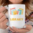 Support Your Local Library Vintage Book Lover Graphic Print Coffee Mug Unique Gifts