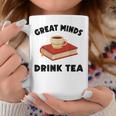 Tea Great Minds Drink Tea Apple Teacups Books Graphic Print Coffee Mug Unique Gifts