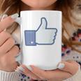 Thumbs Up Like Face Book Icon Graphic Print Coffee Mug Unique Gifts