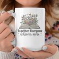 Together Everyone Achieves More Floral Book Reading Team Graphic Print Coffee Mug Unique Gifts