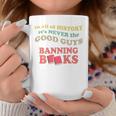 In All History It's Never Good Guys Banning Books Reading Graphic Print Coffee Mug Unique Gifts