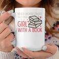Never Underestimate Power Of Girl With Book Bookworm Women Graphic Print Coffee Mug Unique Gifts