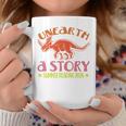 Unearth a Story Summer Reading 2026 Triceratops Dino Book Graphic Print Coffee Mug Unique Gifts Unearth a Story Summer Reading 2026 Triceratops Dino Book Graphic Print Coffee Mug Unique Gifts