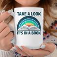 Vintage Retro Style Rainbow Take a Look It's In a Book Read Graphic Print Coffee Mug Unique Gifts Vintage Retro Style Rainbow Take a Look It's In a Book Read Graphic Print Coffee Mug Unique Gifts