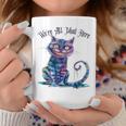 We'Re All Mad Here Cheshire Cat Alice Wonderland Book Boys Graphic Print Coffee Mug Unique Gifts We'Re All Mad Here Cheshire Cat Alice Wonderland Book Boys Graphic Print Coffee Mug Unique Gifts