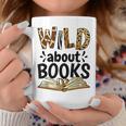 Wild About Books Booklover & Bibliophile Graphic Print Coffee Mug Unique Gifts