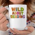 Wild About Reading Book Animal Teacher Children's Book Lover Graphic Print Coffee Mug Unique Gifts