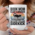 Women's Book Mom Cat Lover Reading With My Felline Sidekick Graphic Print Coffee Mug Unique Gifts Women's Book Mom Cat Lover Reading With My Felline Sidekick Graphic Print Coffee Mug Unique Gifts