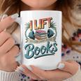 Women's Lift So I Can Carry More Books Reading Lovers Reader Workout Graphic Print Coffee Mug Unique Gifts