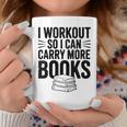 Women's I Workout So I Can Carry More Books Gym Lover Graphic Print Coffee Mug Unique Gifts Women's I Workout So I Can Carry More Books Gym Lover Graphic Print Coffee Mug Unique Gifts