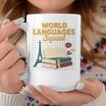 World Languages Squad Books Tower Performance Graphic Print Coffee Mug Unique Gifts