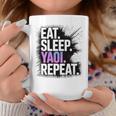 Yaoi Eat Sleep Repeat Manga Anime Book Premium Tri-Blend Graphic Print Coffee Mug Unique Gifts