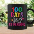100 Days Of School Reading English Teacher Books Stack Graphic Print Coffee Mug Gifts ideas