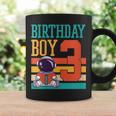3 Year Old Birthday Boy Book Worm Reading Birthday Party Graphic Print Coffee Mug Gifts ideas