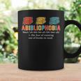 Abibliophobia Definition Bookworm Book Reader Reading Geek Graphic Print Coffee Mug Gifts ideas