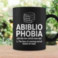 Abibliophobia Reading Fear Of No Books Definition Graphic Print Coffee Mug Gifts ideas