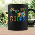 Adventure Starts With Books Jungle Animals Kids Reading Them Graphic Print Coffee Mug Gifts ideas