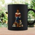 African American Woman Melanin Afro Girl Reading Book Graphic Print Coffee Mug Gifts ideas
