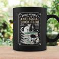 Anti-Social Book-Club Cat Graphic Graphic Print Coffee Mug Gifts ideas